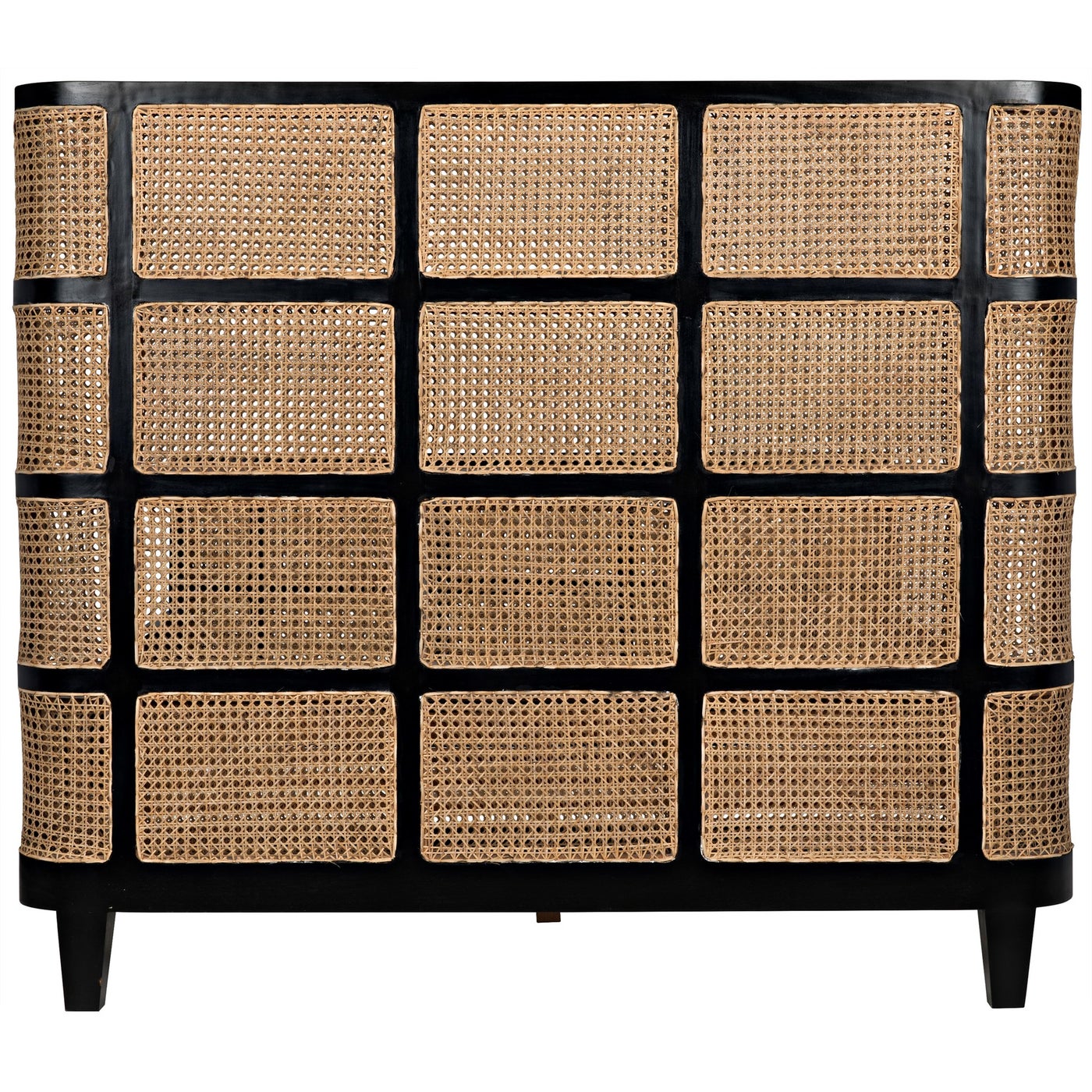 Noir Porto Bed, Queen, Hand Rubbed Black