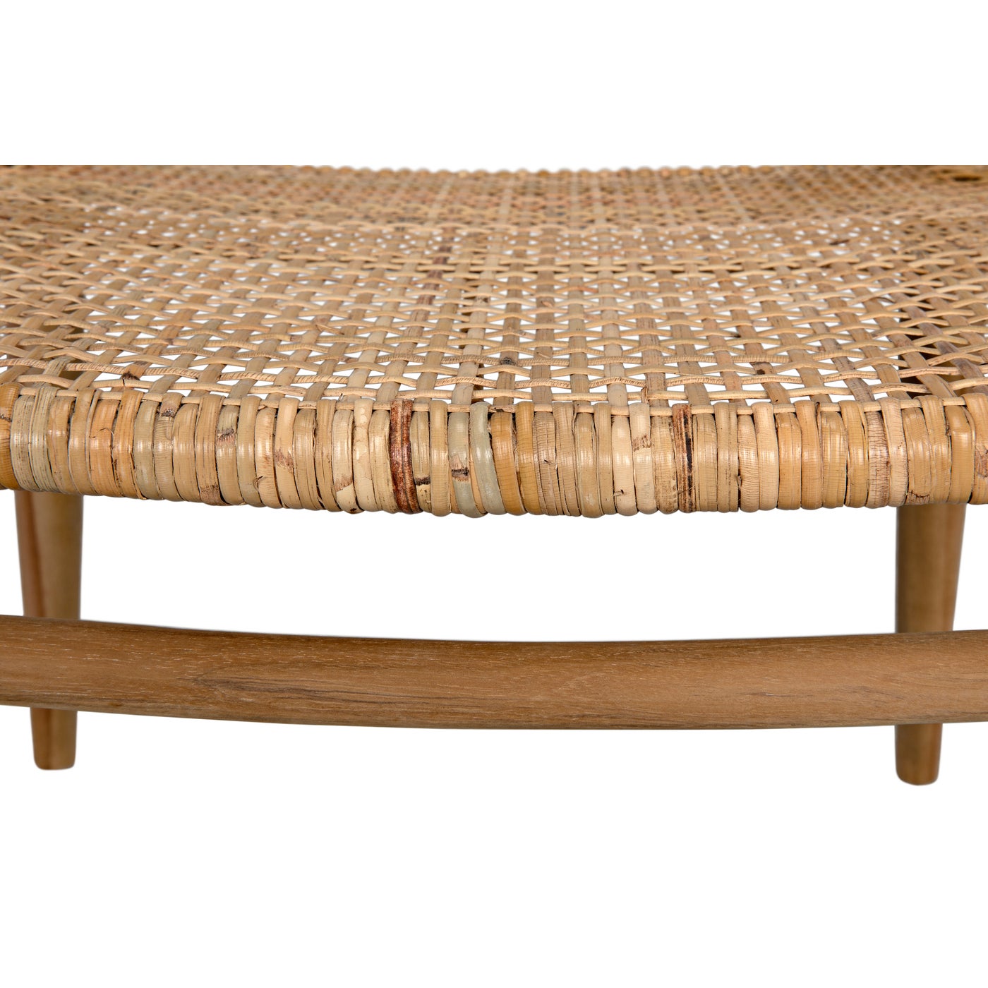 Noir Finley Chair With Rattan, Teak