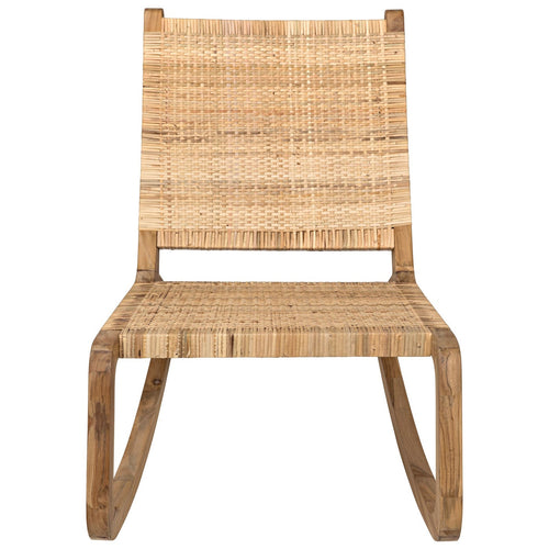 Noir Las Palmas Chair, Teak With Woven