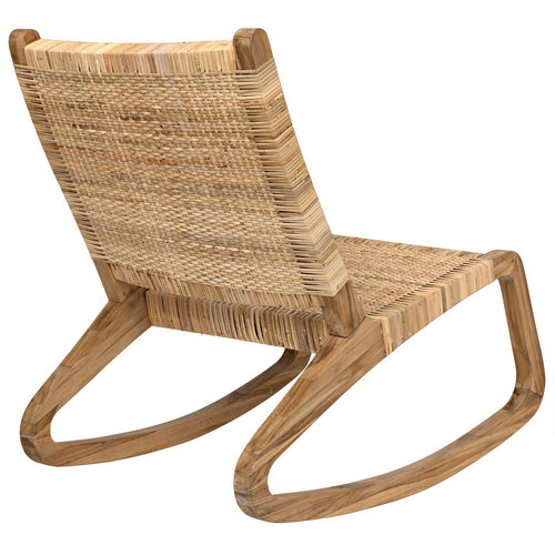 Noir Las Palmas Chair, Teak With Woven