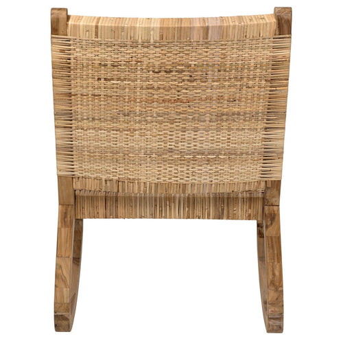 Noir Las Palmas Chair, Teak With Woven