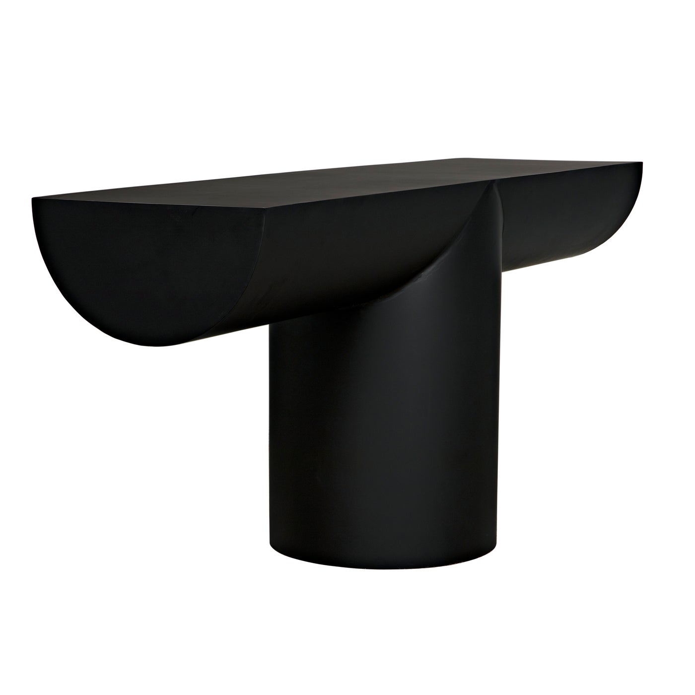 Noir T Console, Black Steel
