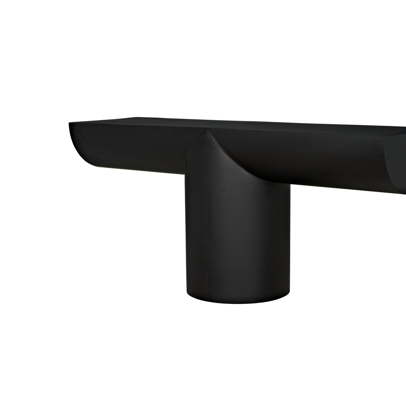 Noir T Console, Black Steel