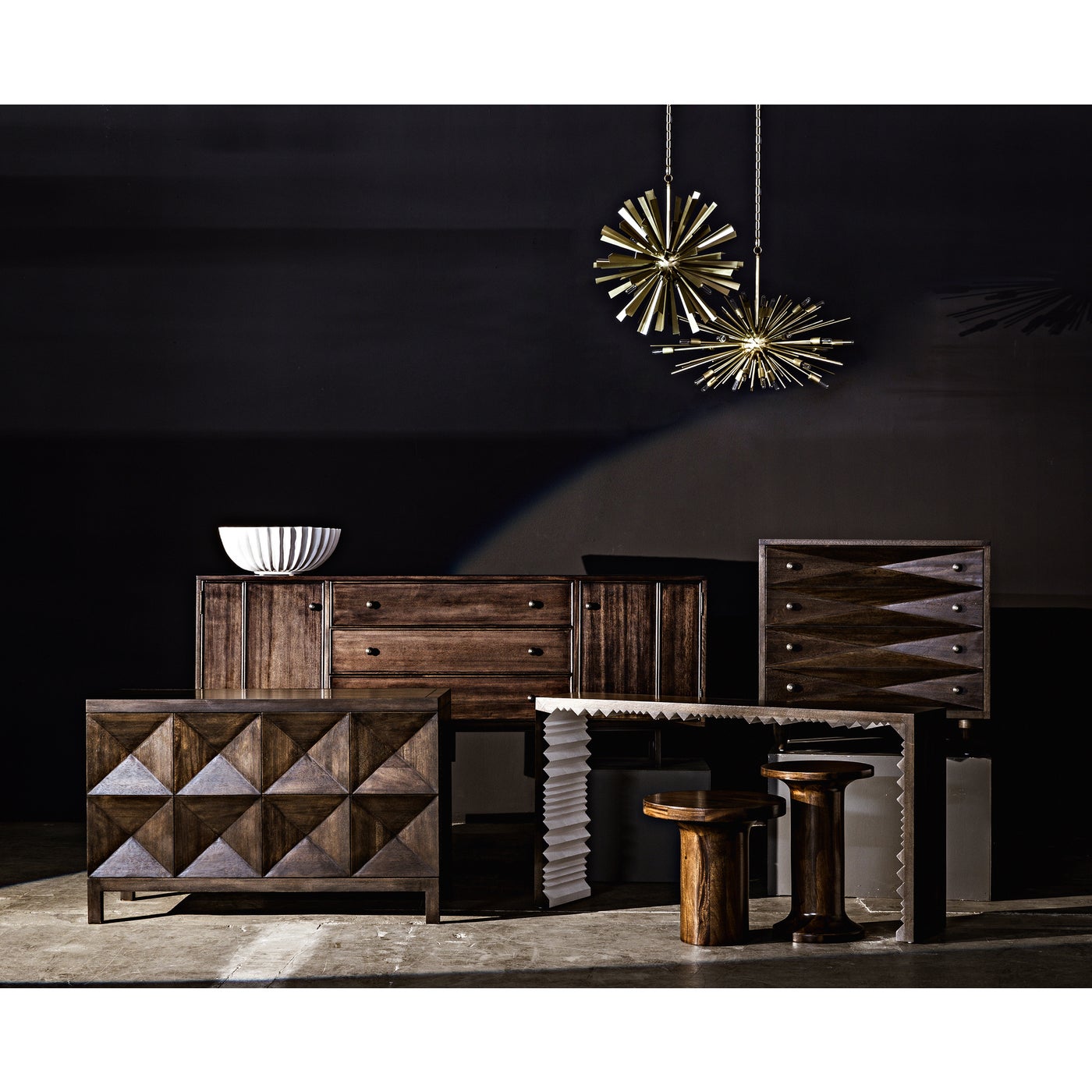 Noir Quadrant 2 Door Sideboard