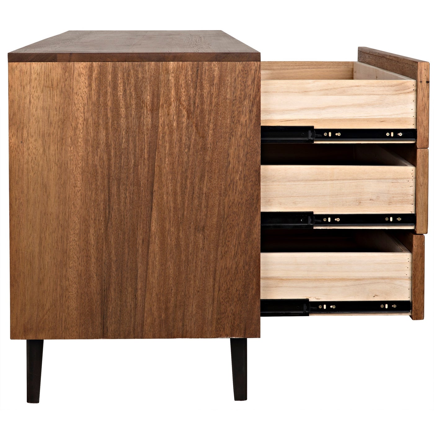 Noir Bourgeois Sideboard, Walnut And Steel