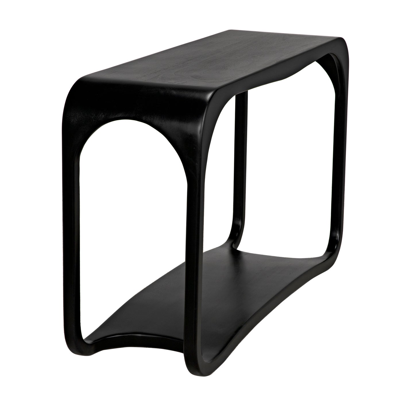 Noir Milena Console, Hand Rubbed Black
