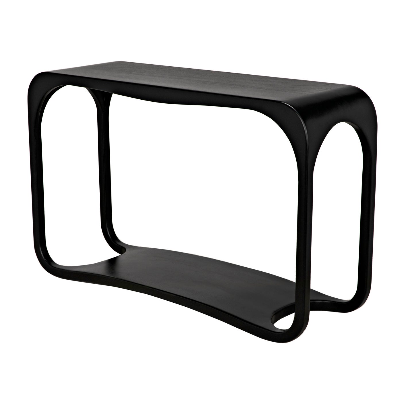 Noir Milena Console, Hand Rubbed Black