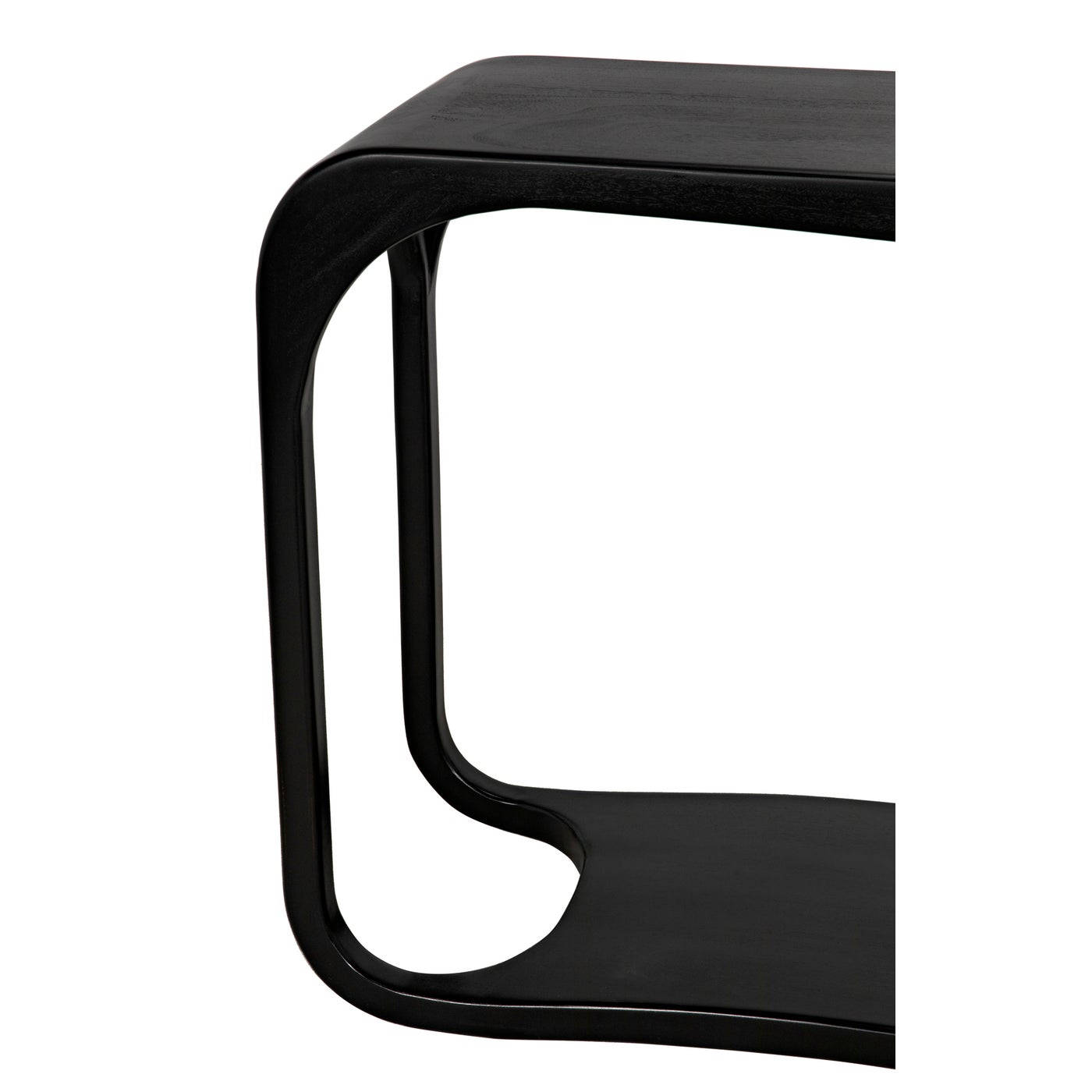 Noir Milena Console, Hand Rubbed Black