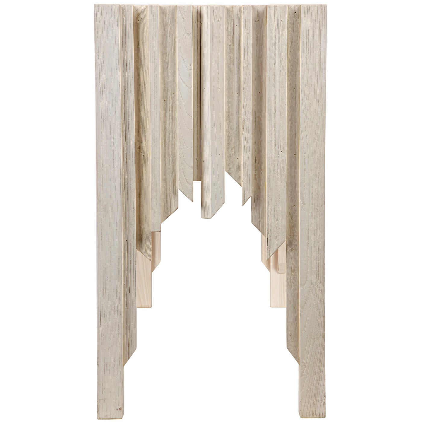 Noir Desdemona Sideboard With 3 Drawers, Bleached Elm