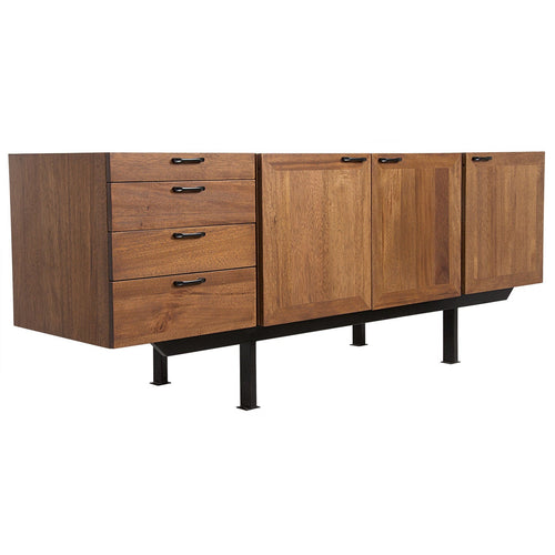 Noir Mind Croft Sideboard, Walnut And Steel