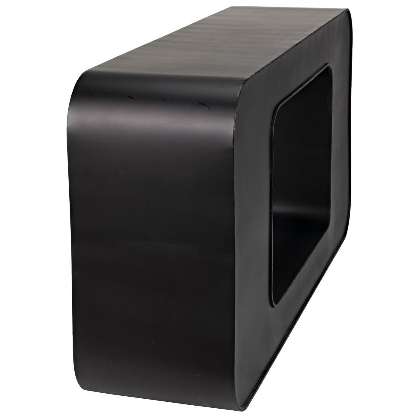 Noir Shylock Console, Black Steel