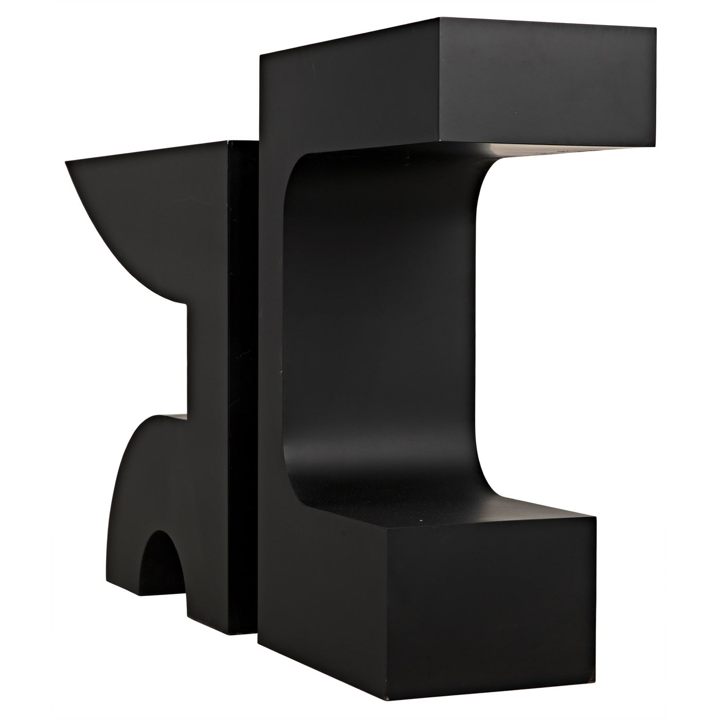 Noir Shiba Console, Black Steel