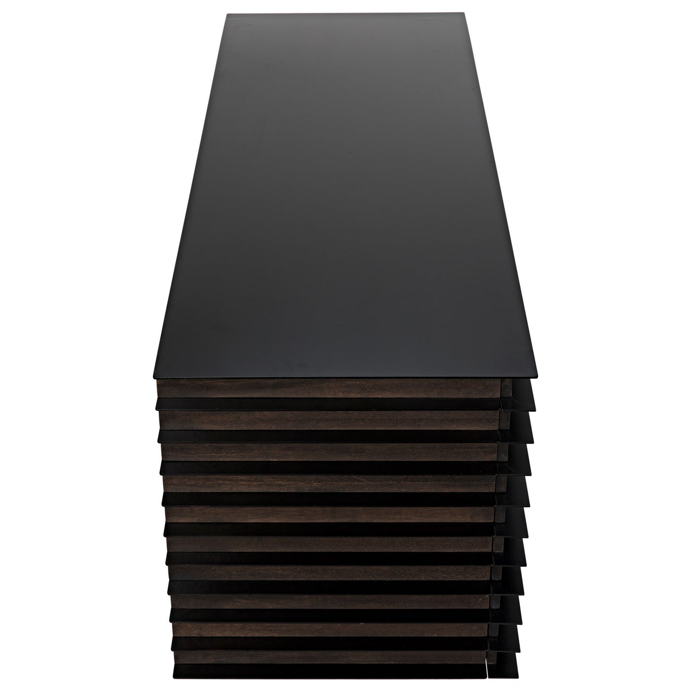 Noir Elevation Sideboard, Ebony Walnut With Steel