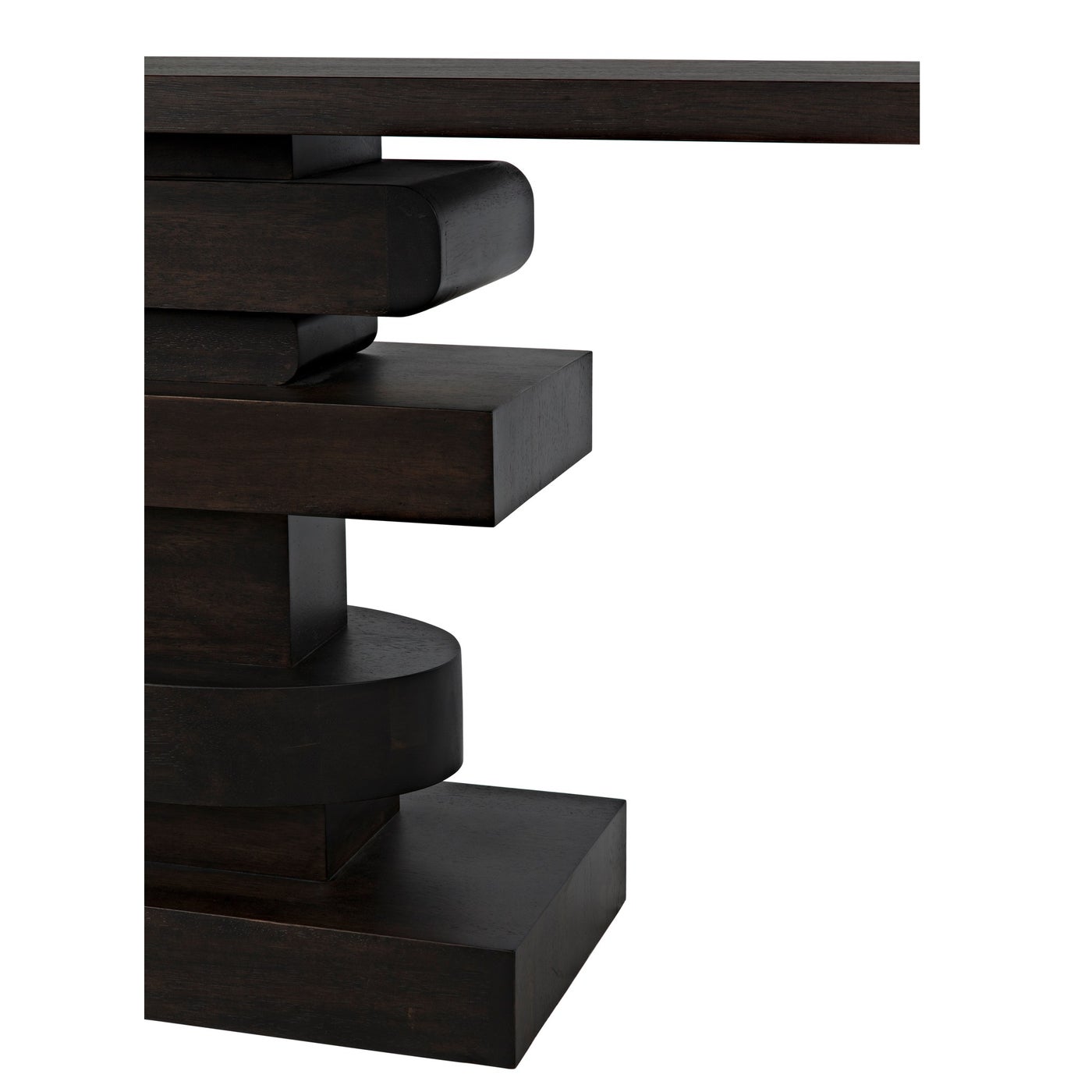 Noir Solange Console, Ebony Walnut
