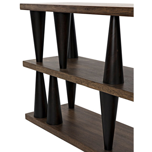 Noir Mood Console, Ebony And Dark Walnut