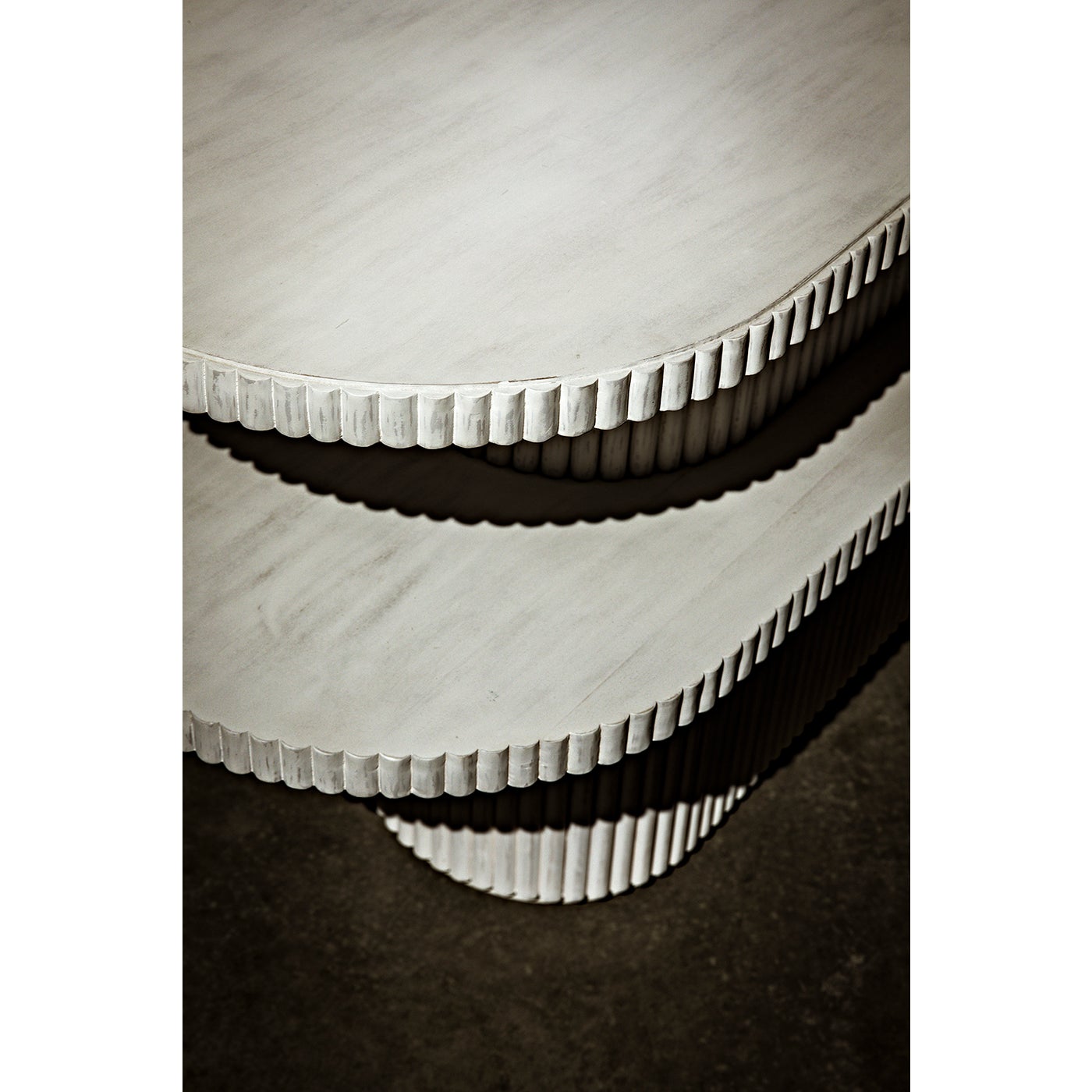 Noir Parker Console, White Wash