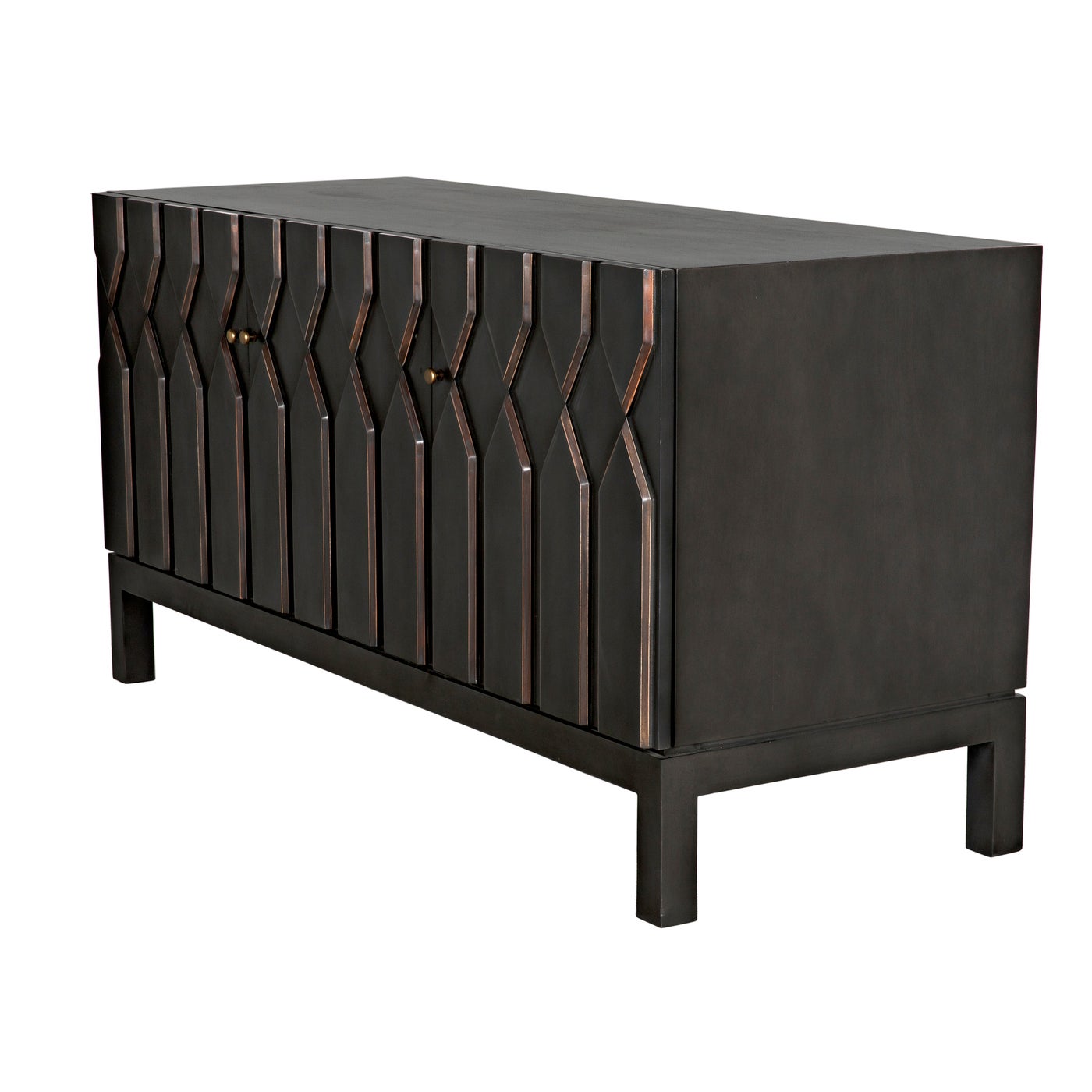 Noir Anubis Sideboard, Pale Rubbed