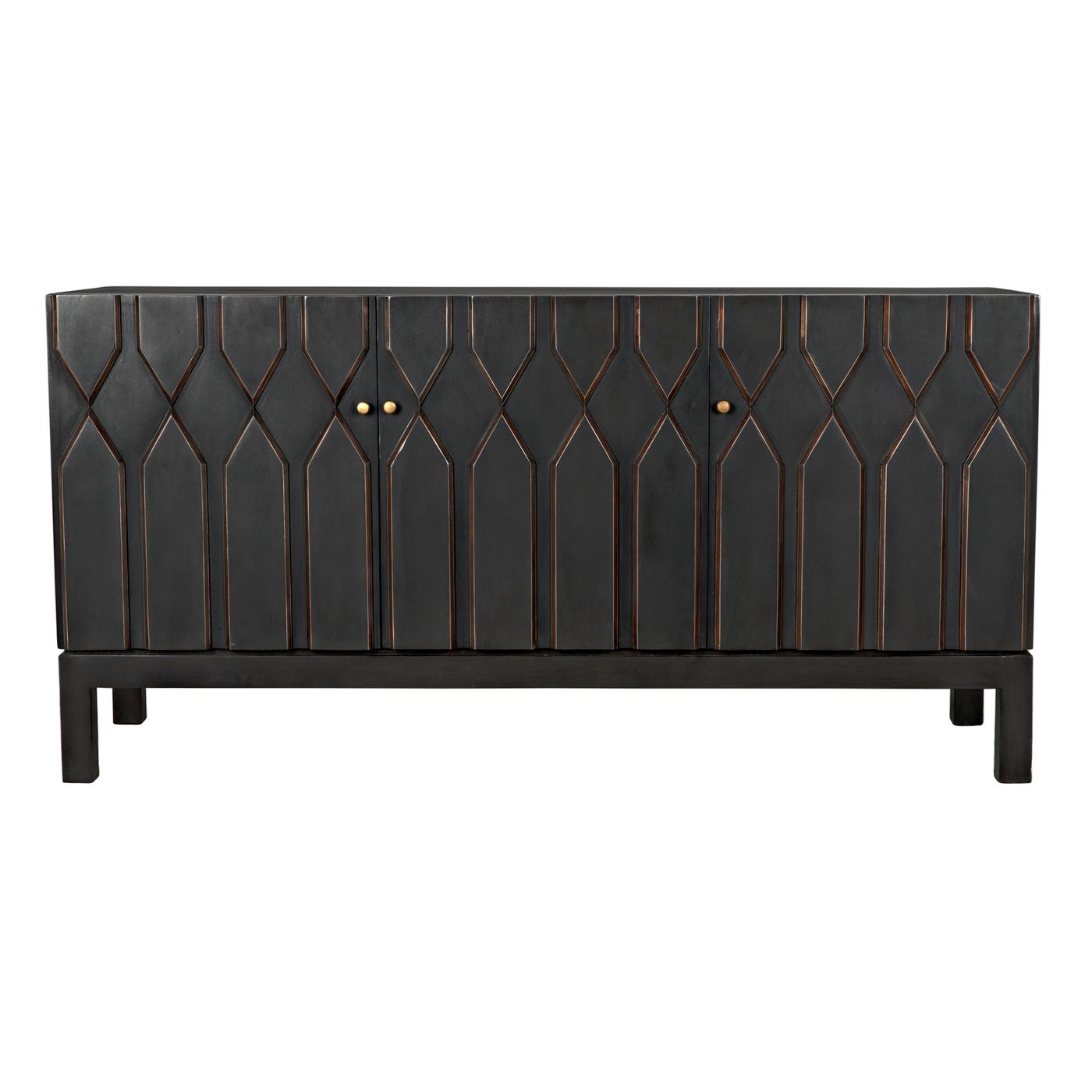 Noir Anubis Sideboard, Pale Rubbed