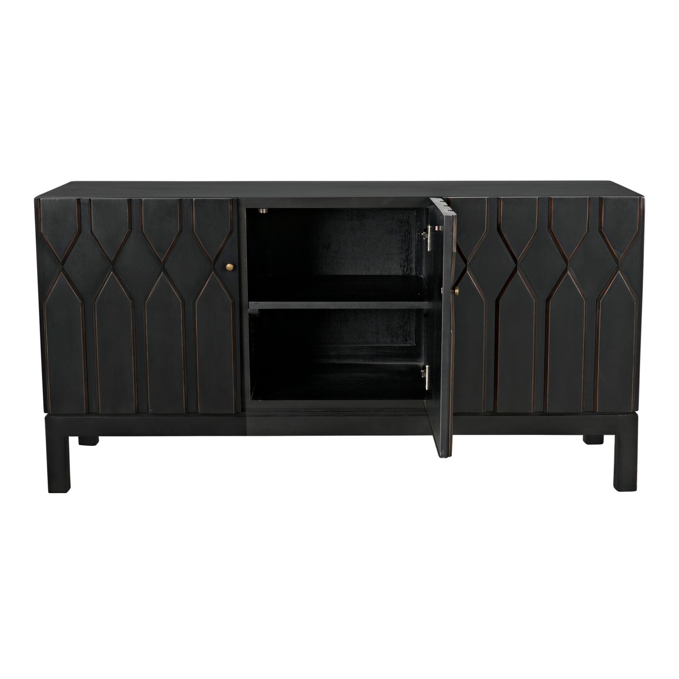 Noir Anubis Sideboard, Pale Rubbed