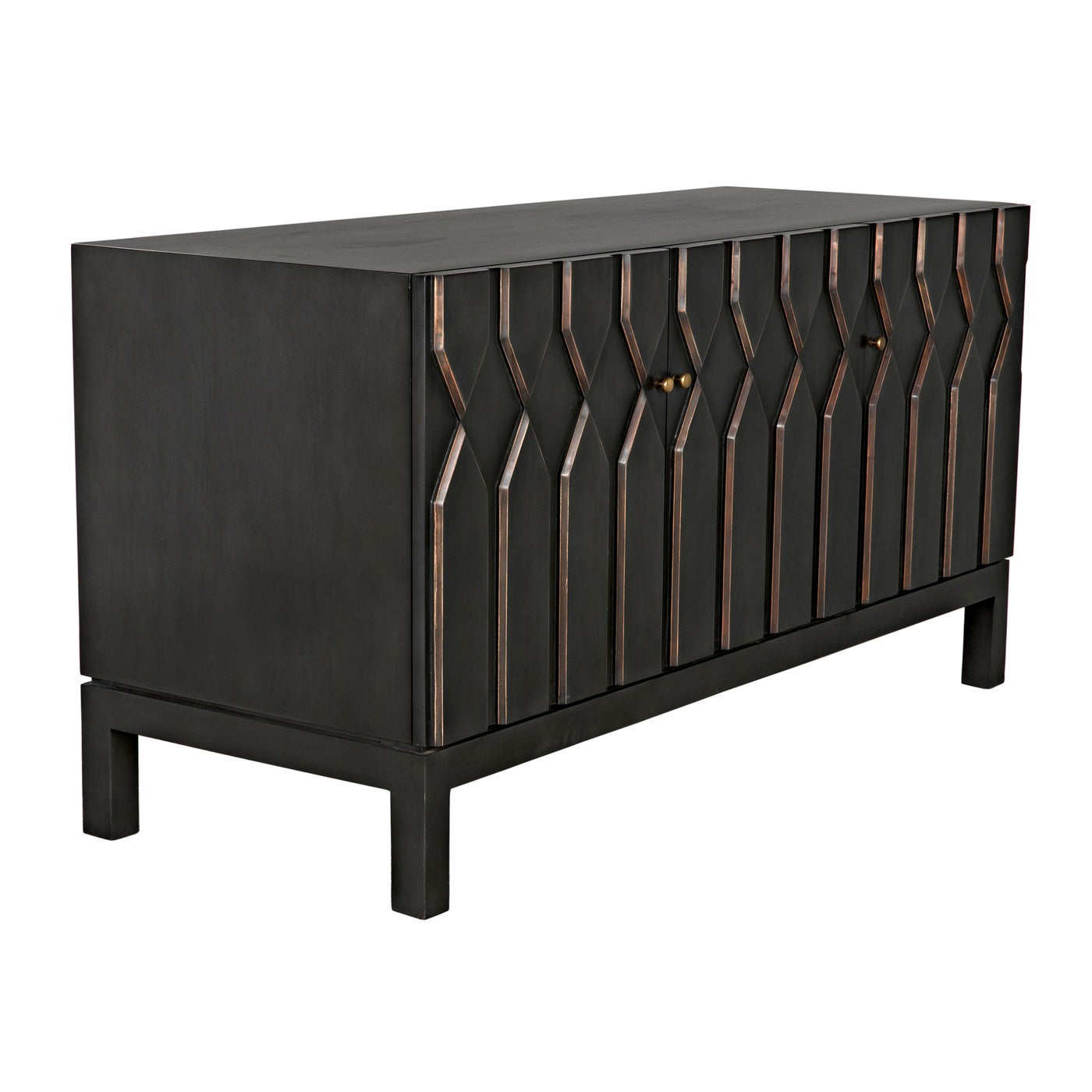 Noir Anubis Sideboard, Pale Rubbed