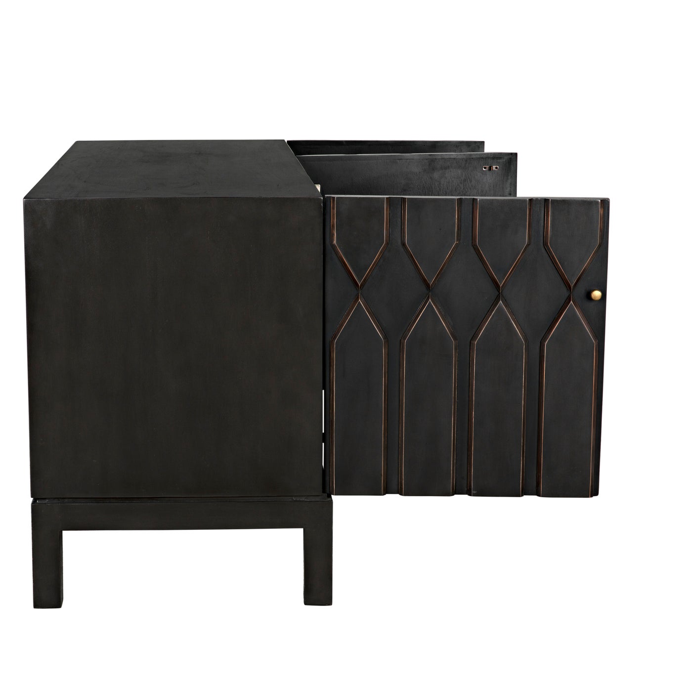 Noir Anubis Sideboard, Pale Rubbed