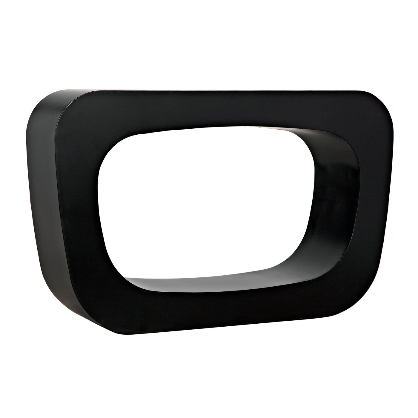 Noir Ponte Console, Black Steel