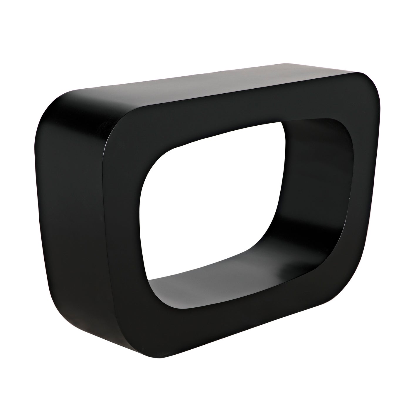 Noir Ponte Console, Black Steel