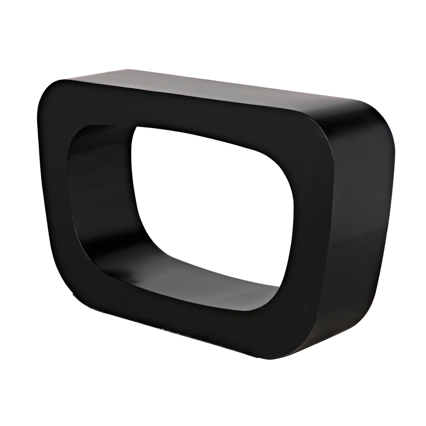 Noir Ponte Console, Black Steel