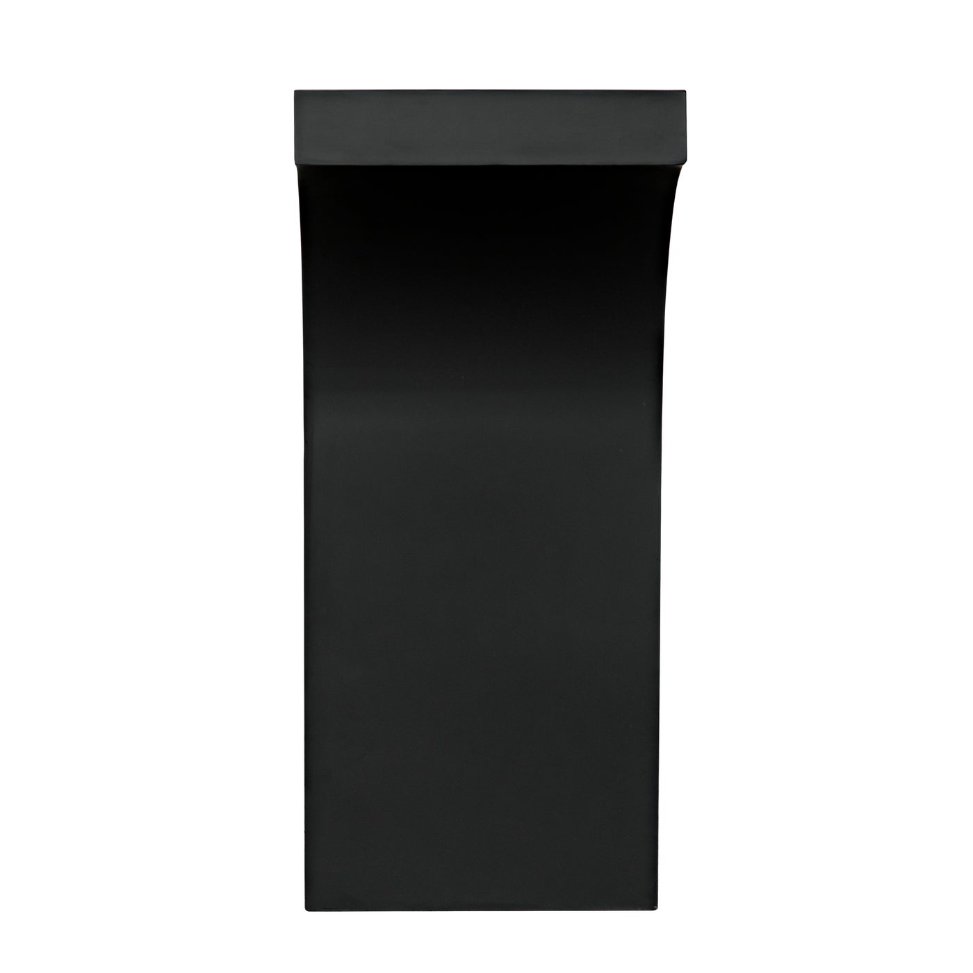 Noir Maximus Console/Side Table, Black Steel