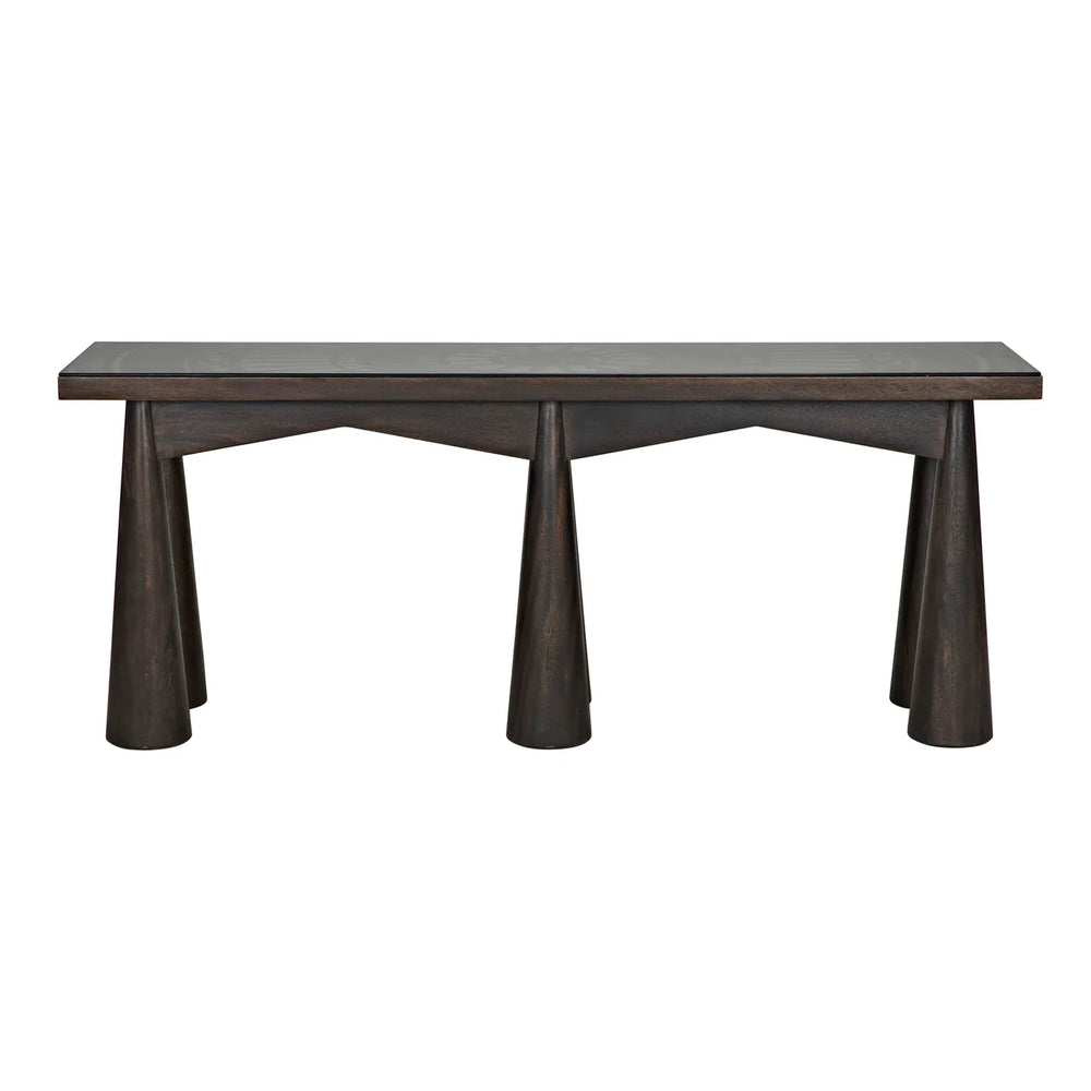 Noir Tutankhamun Console, Ebony Walnut