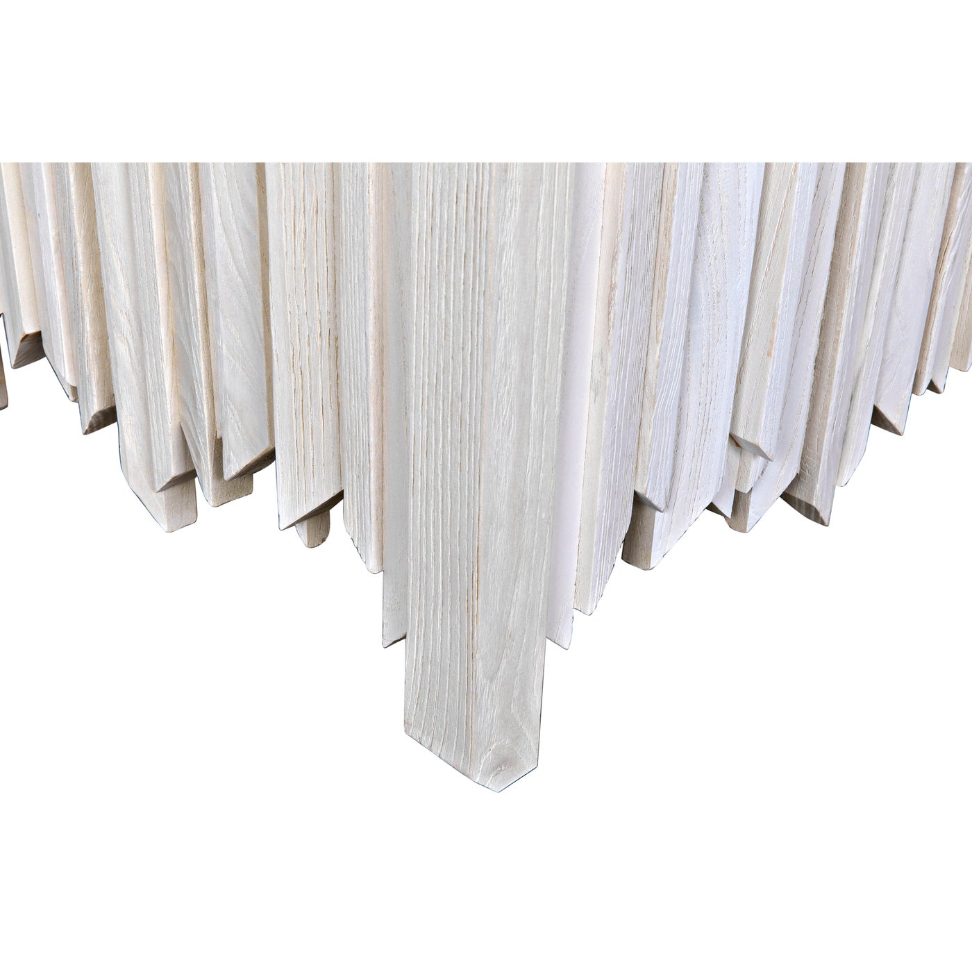 Noir Desdemona 3 Drawer Chest, Bleached Elm