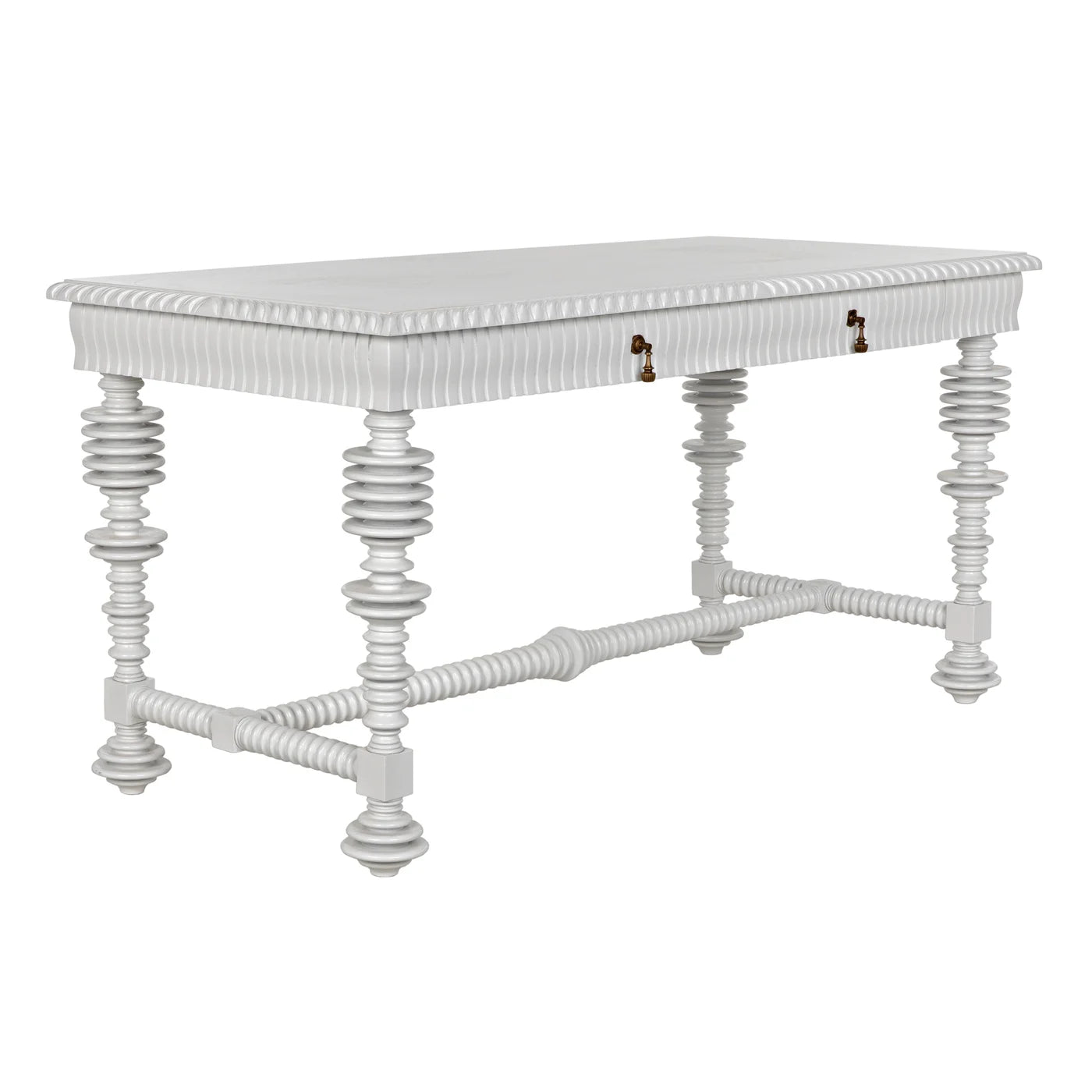 Noir Portuguese Desk, Solid White
