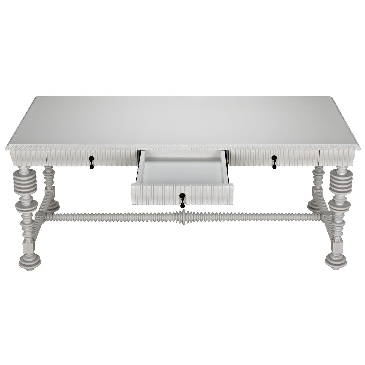 Noir Portuguese Desk, Solid White