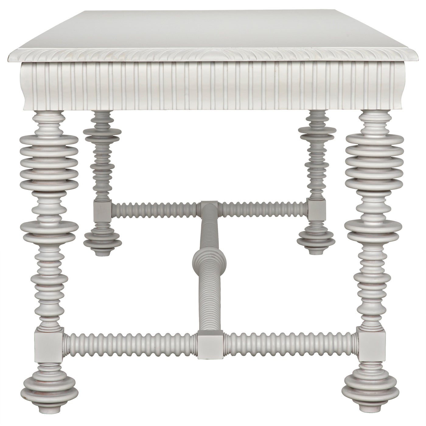 Noir Portuguese Desk, Solid White