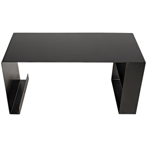 Noir Black Steel Desk