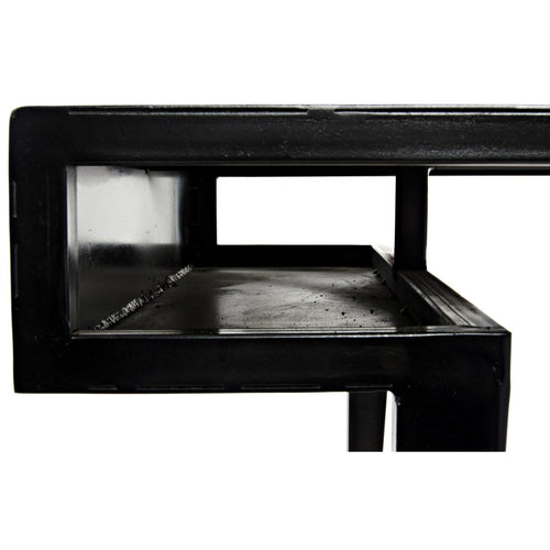 Noir Stiletto Desk, Black Steel