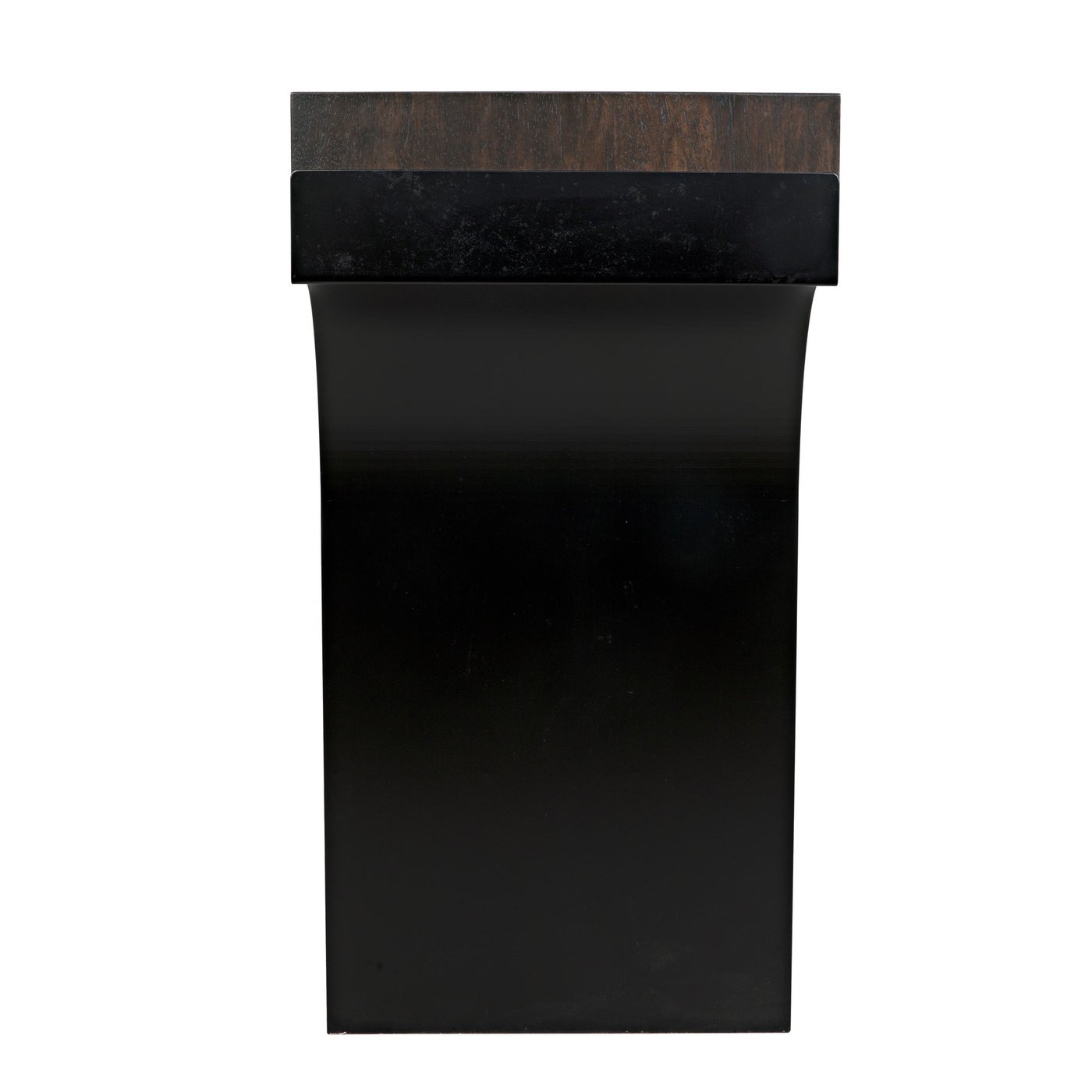 Noir Truss Desk, Ebony Walnut With Steel Legs