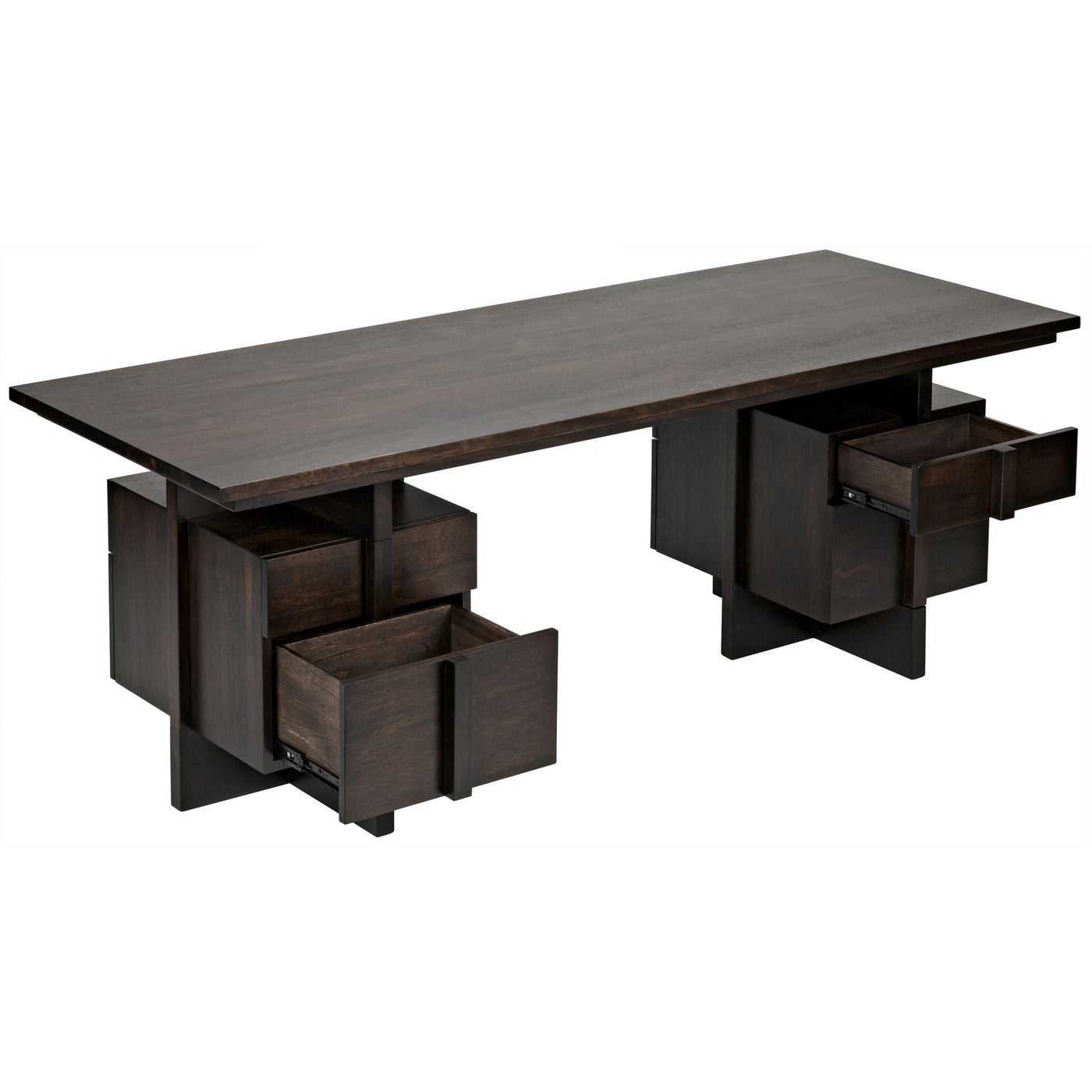 Noir Bridge Desk, Ebony Walnut