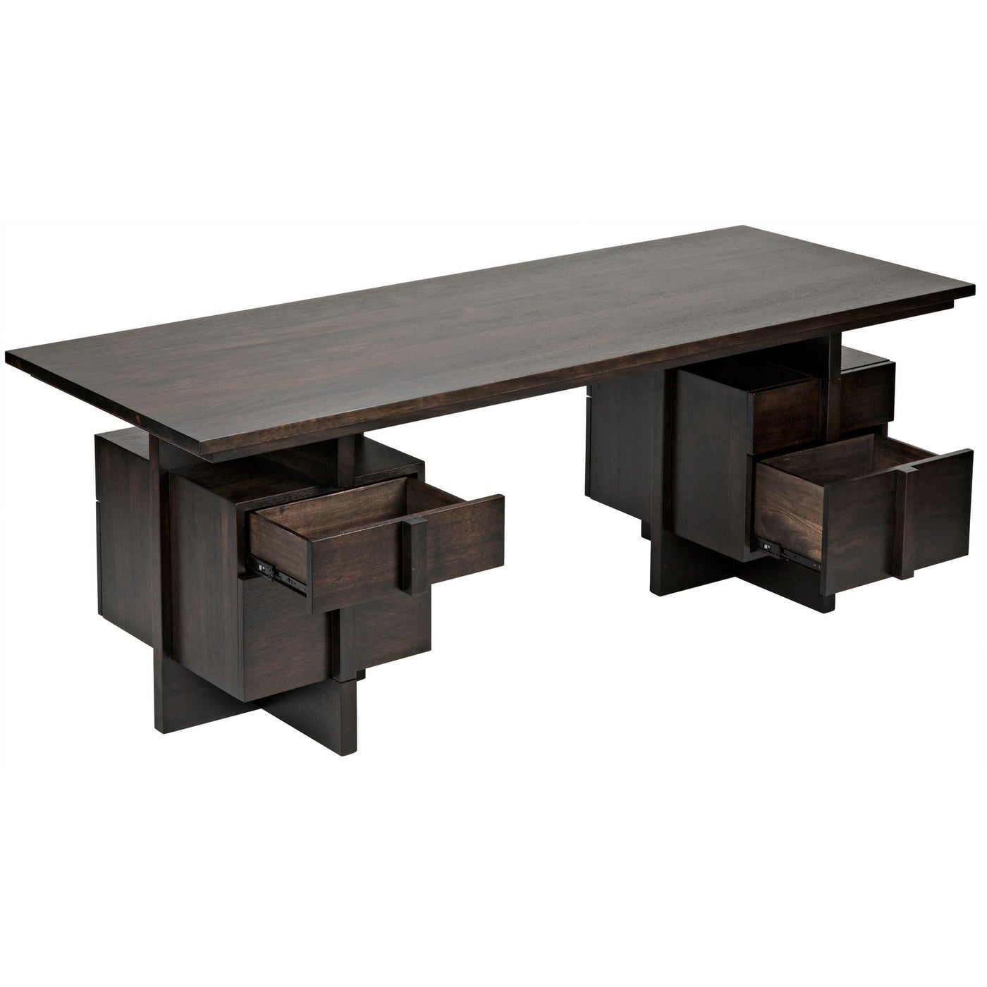 Noir Bridge Desk, Ebony Walnut