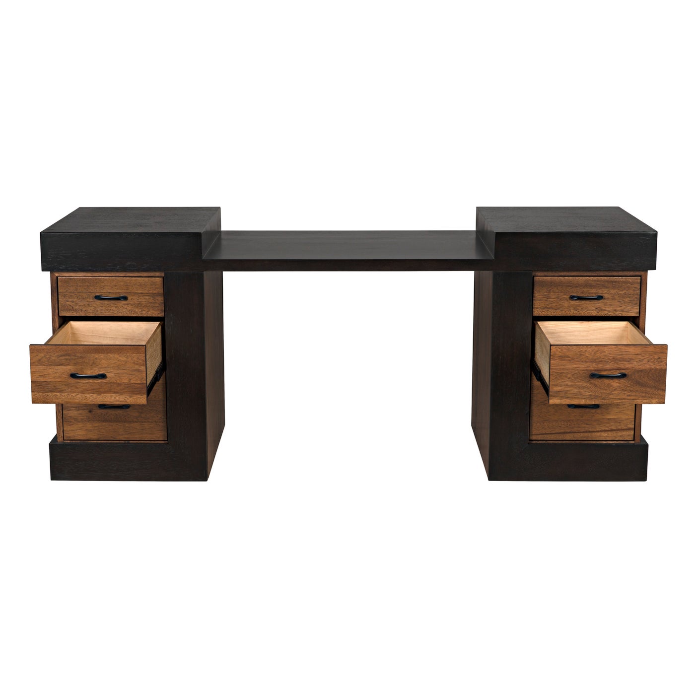 Noir Bentley Desk, Dark/Ebony Walnut