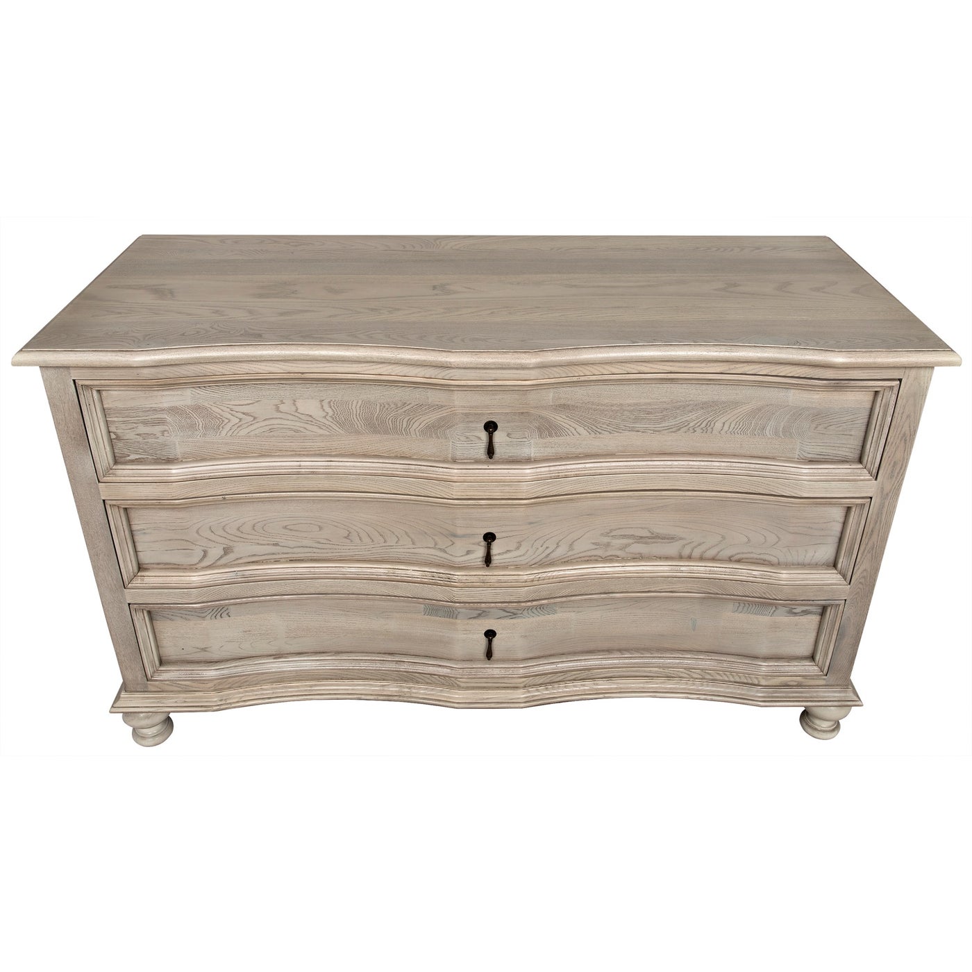 Noir Curved Front 3 Drawer Chest