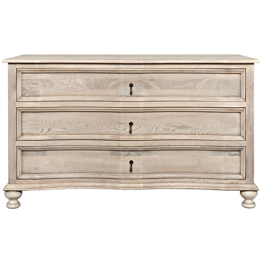 Noir Curved Front 3 Drawer Chest
