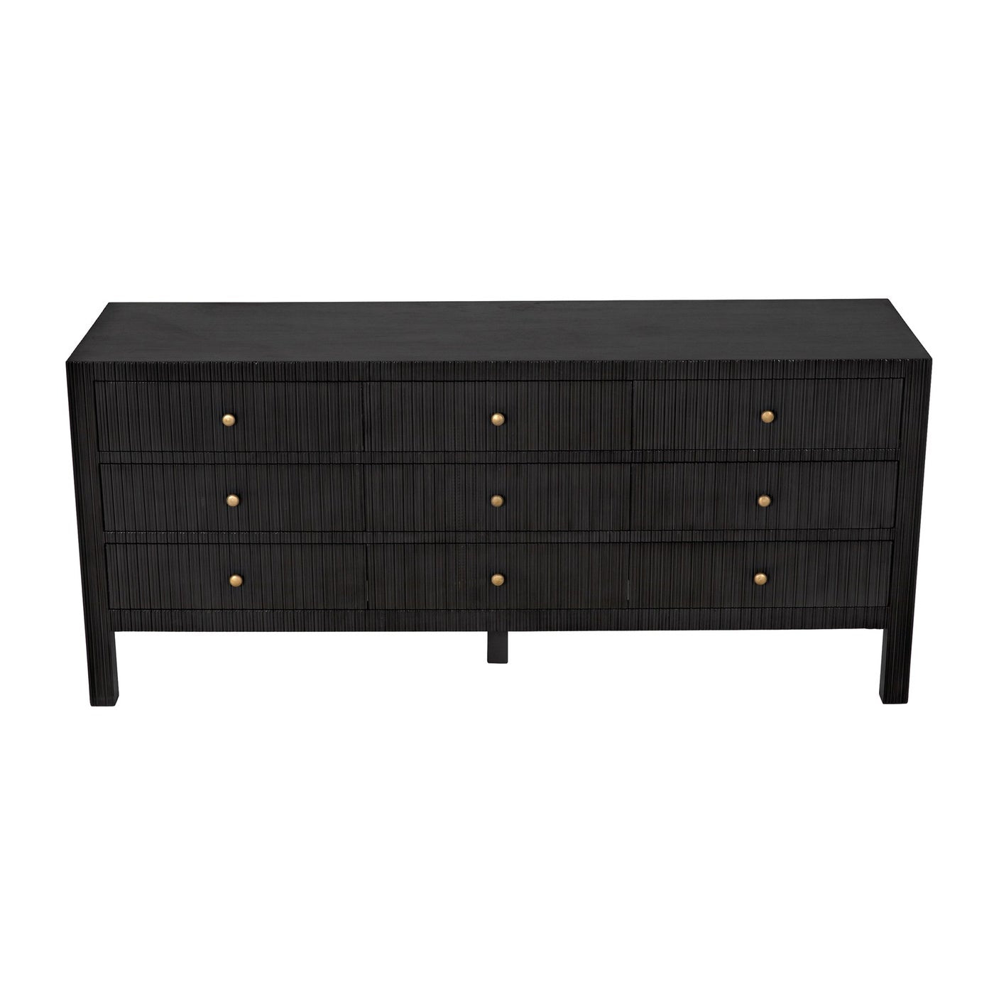 Noir Conrad 9 Drawer Dresser, Pale