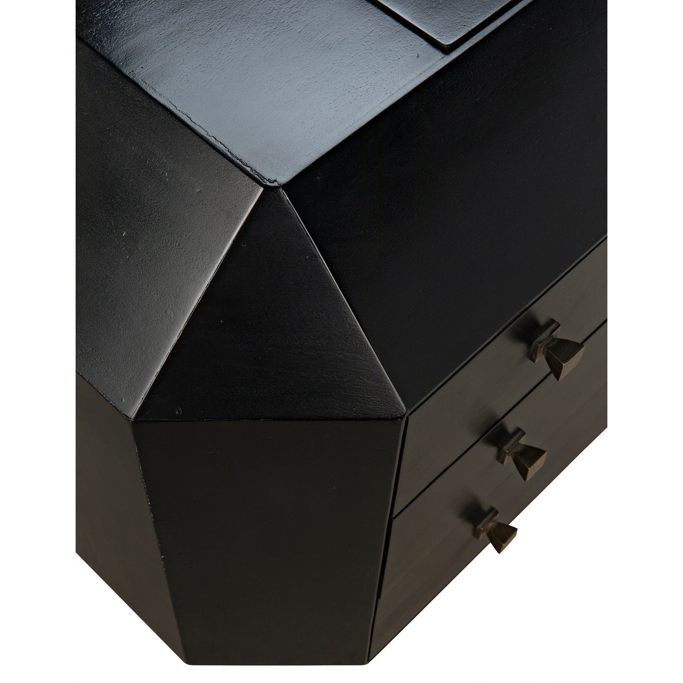 Noir Rhiana Dresser, Hand Rubbed Black