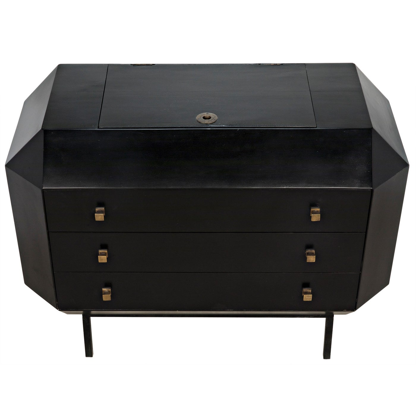 Noir Rhiana Dresser, Hand Rubbed Black