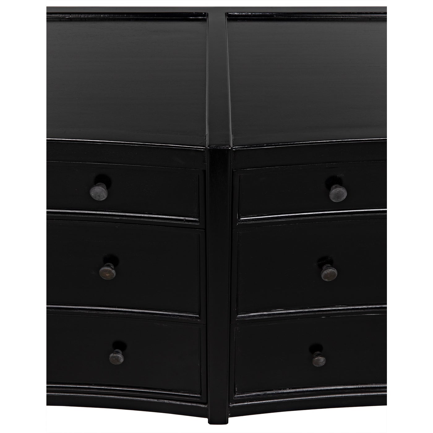 Noir Hampton 6 Drawer Dreser