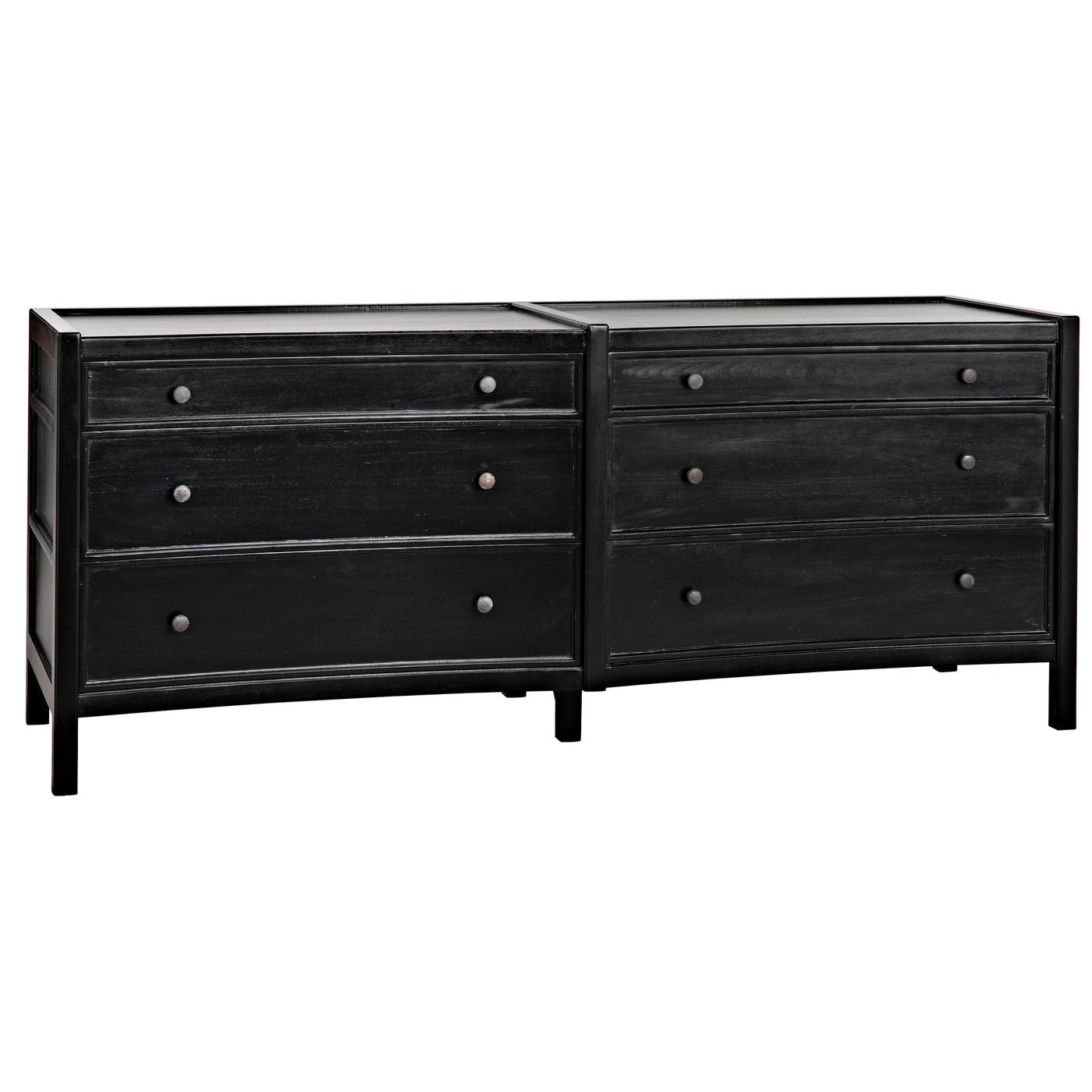 Noir Hampton 6 Drawer Dreser