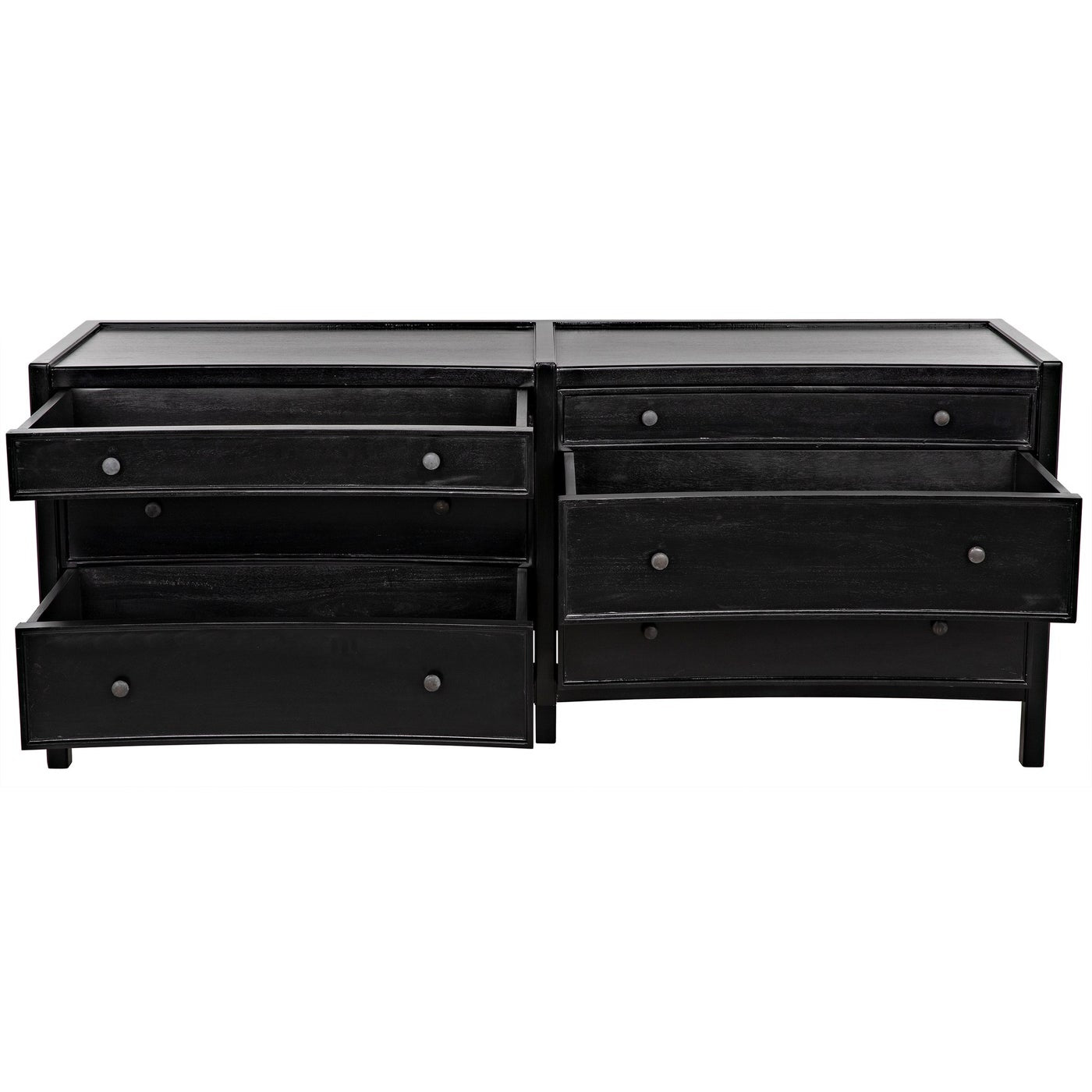 Noir Hampton 6 Drawer Dreser