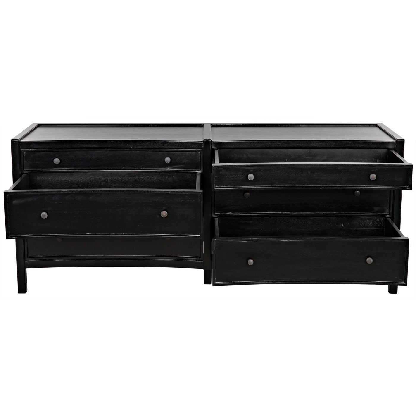 Noir Hampton 6 Drawer Dreser