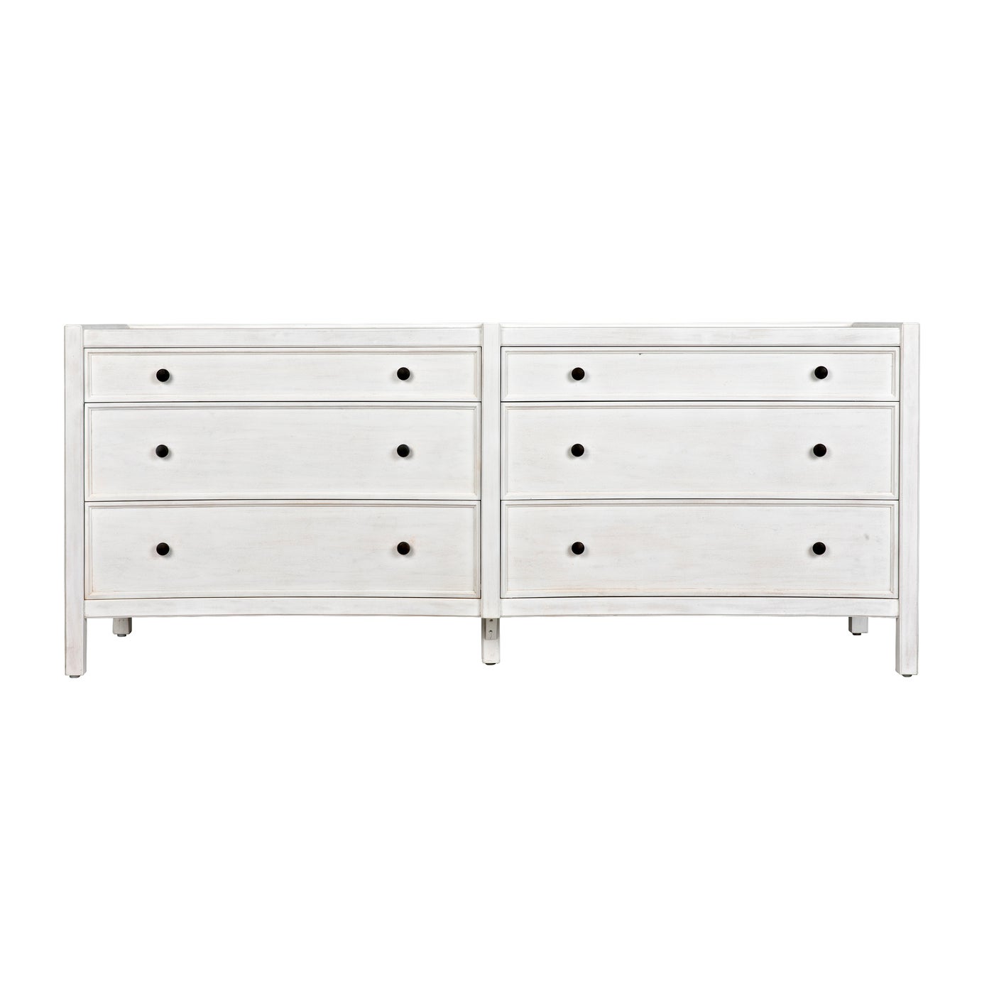 Noir Hampton 6 Drawer Dreser